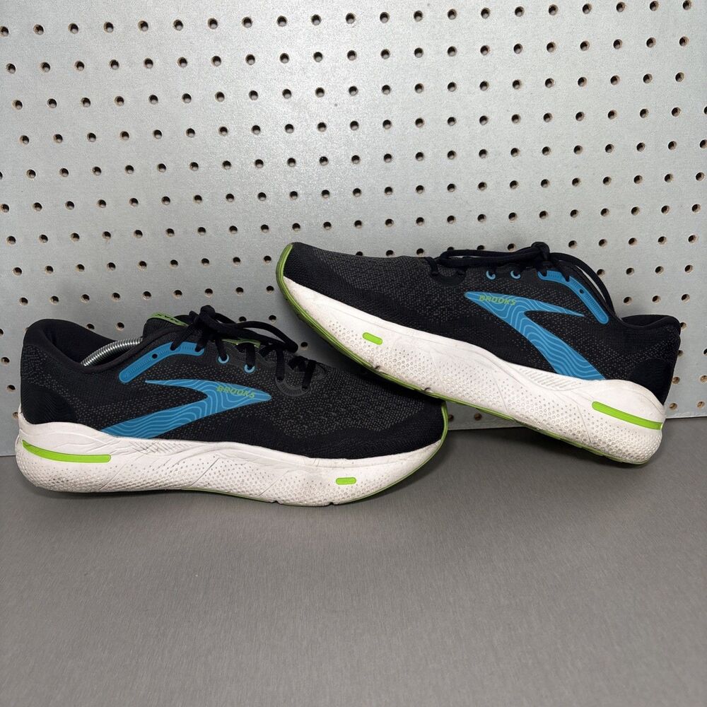 Brooks Ghost Max Running Shoes Mens Size 14 D Black Blue Green Sneakers - Picture 13 of 14